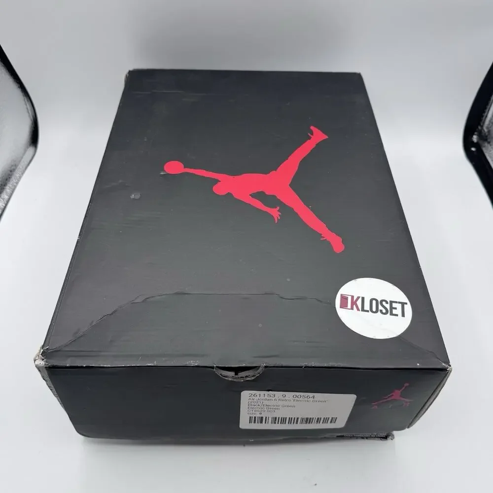 Air Jordan 6 Retro Electric Green 2021 CT8529-003 Men’s Size 9 OG Box 1 Insole